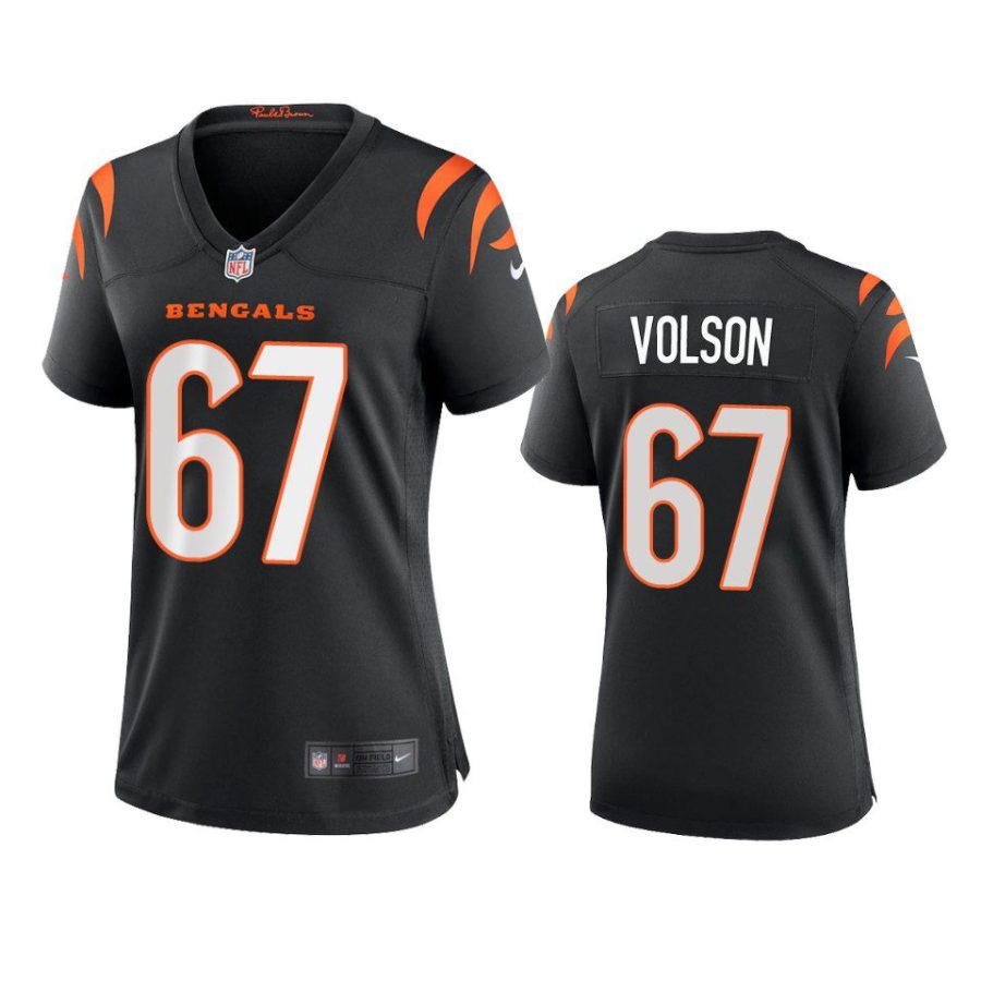 women cordell volson bengals game black jersey