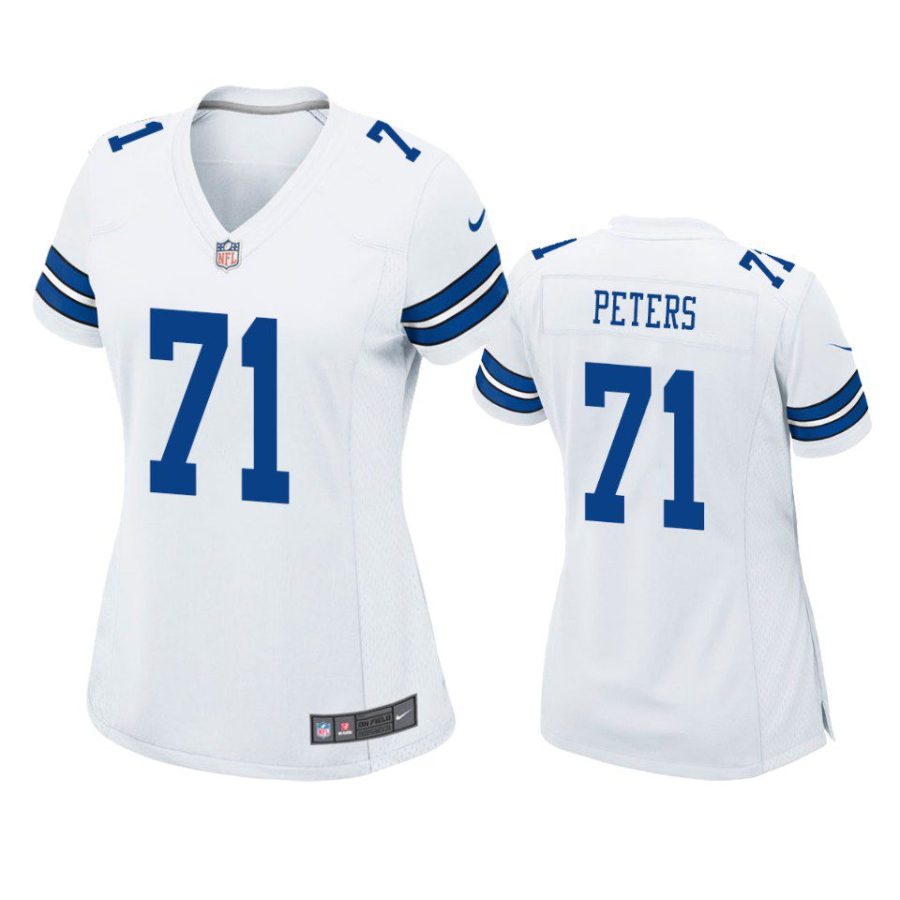 women cowboys jason peters game white jersey