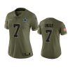 women cowboys trevon diggs olive limited 2022 salute to service jersey