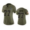 women cowboys tyron smith olive limited 2022 salute to service jersey