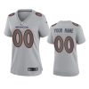 women custom broncos atmosphere fashion game gray jersey