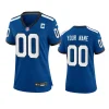 women custom colts indiana nights game royal jersey
