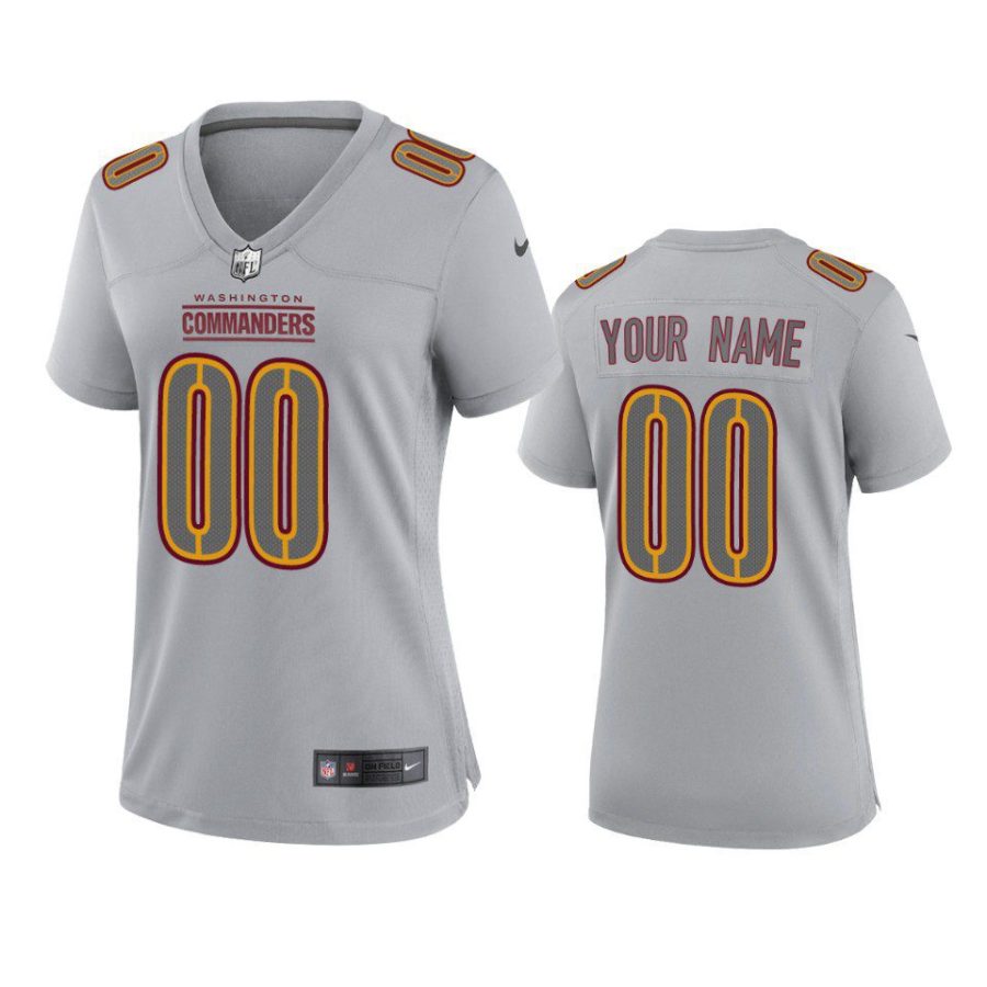 women custom commanders gray atmosphere fashion game jersey