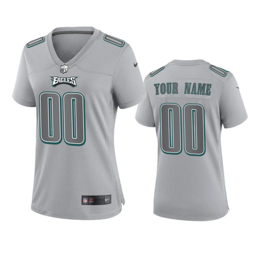 women custom eagles gray atmosphere fashion game jersey