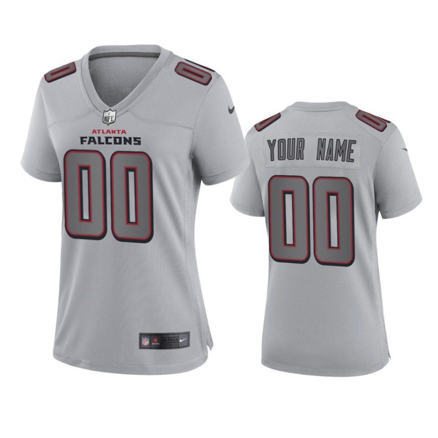 women custom falcons atmosphere fashion game gray jersey