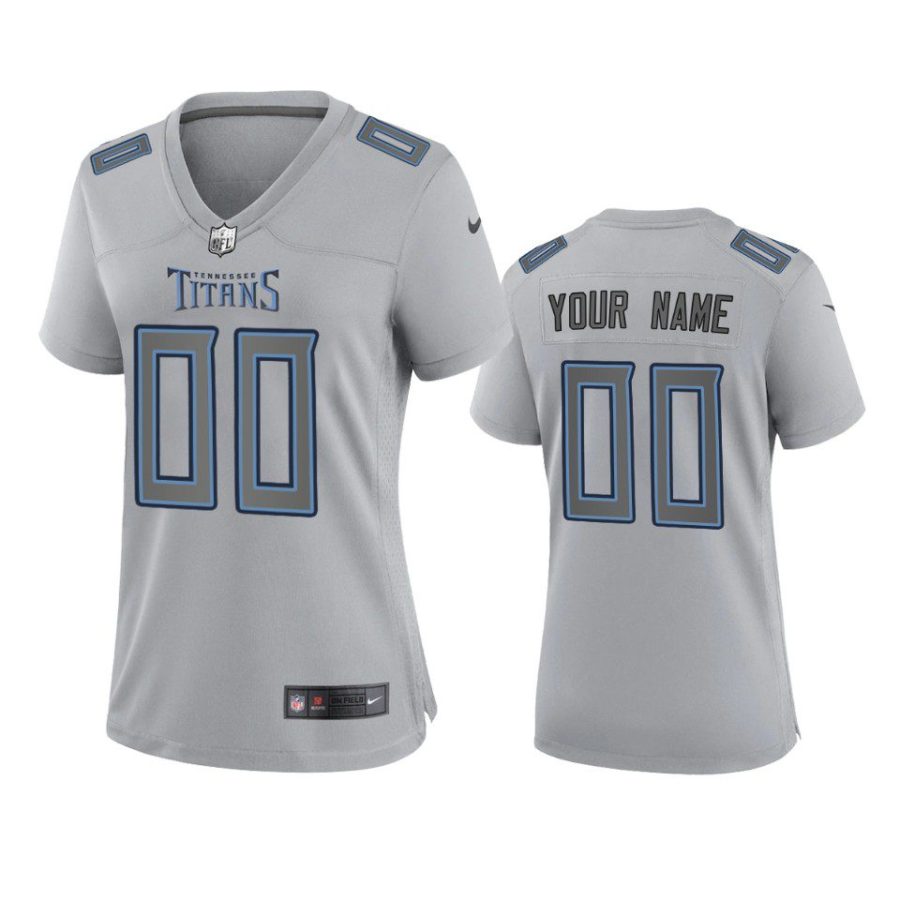 women custom titans gray atmosphere fashion game jersey