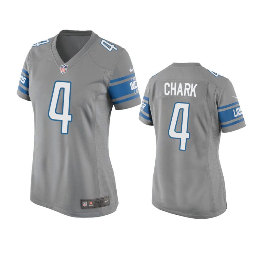 women d.j. chark lions game silver jersey