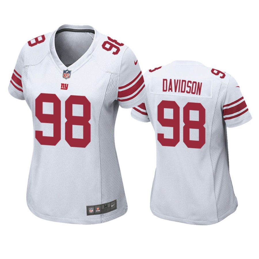 women d.j. davidson giants game white jersey