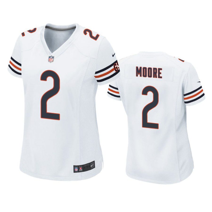 women d.j. moore bears game white jersey