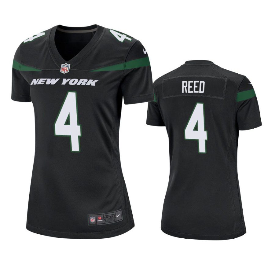 women d.j. reed jets game black jersey