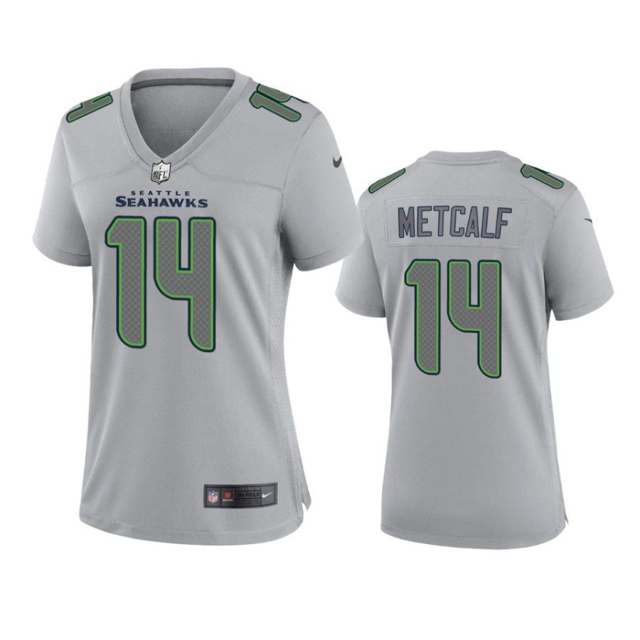 women d.k. metcalf seahawks gray atmosphere fashion game jersey