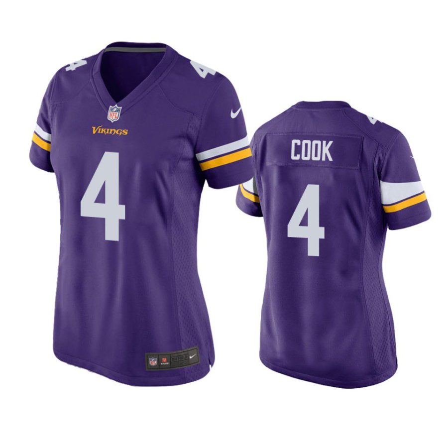 women dalvin cook vikings game purple jersey