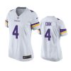 women dalvin cook vikings game white jersey