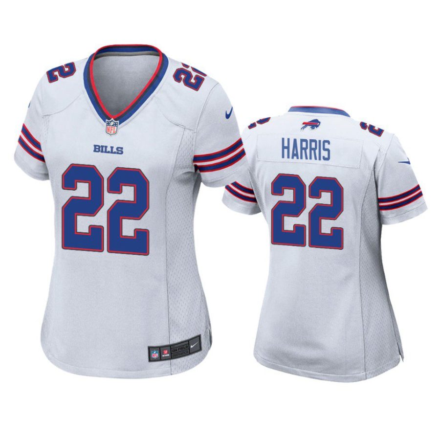 women damien harris bills white game jersey