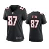 women damiere byrd falcons throwback game black jersey