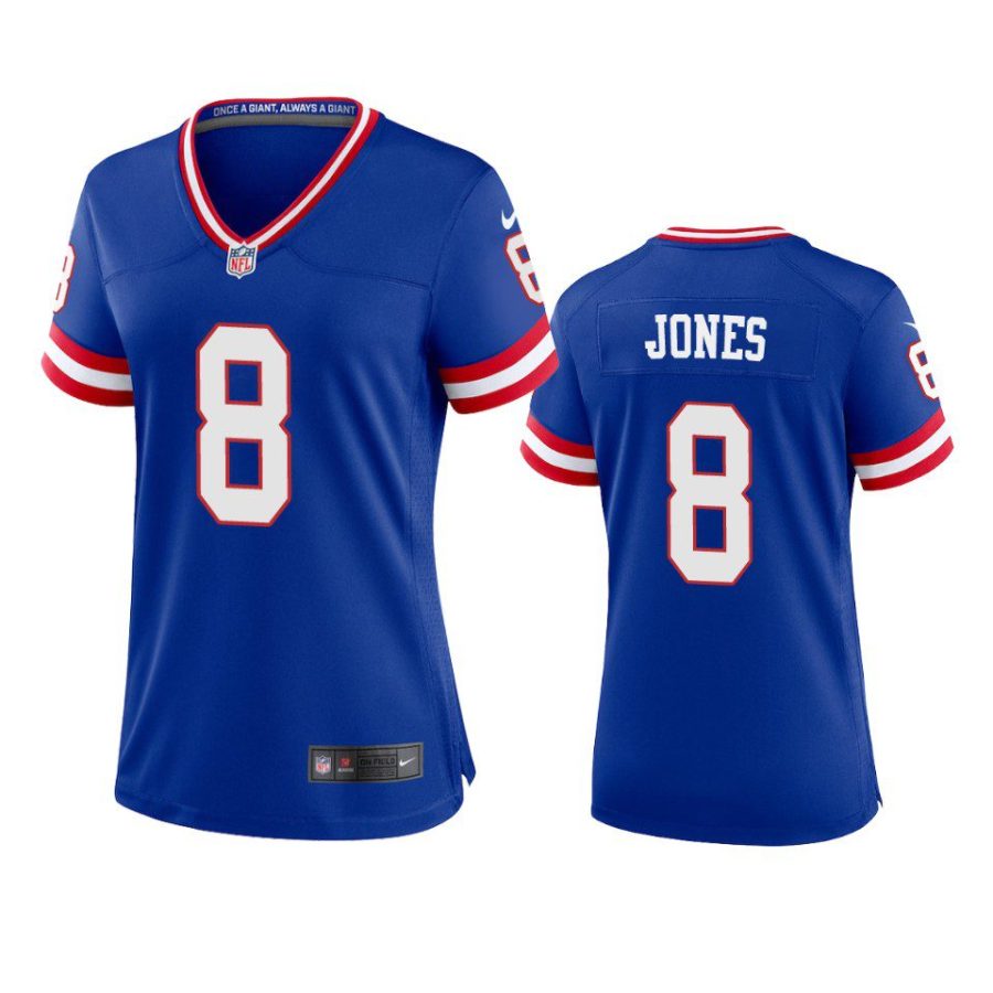 women daniel jones giants classic game royal jersey