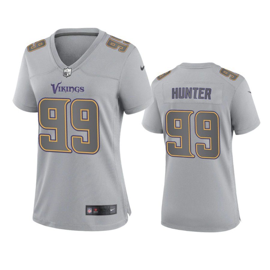 women danielle hunter vikings gray atmosphere fashion game jersey