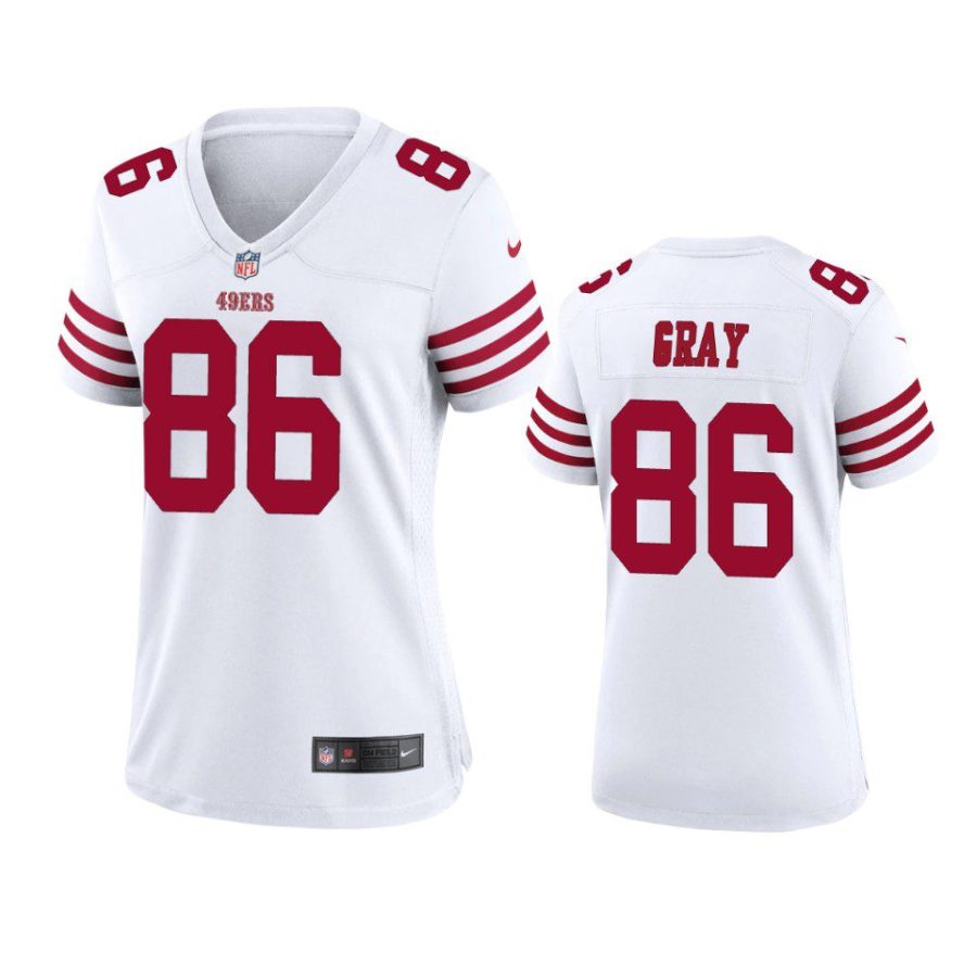 women danny gray 49ers game white jersey