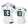 women dareke young seahawks game white jersey