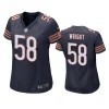 women darnell wright bears game navy jersey