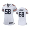 women darnell wright bears white classic game jersey