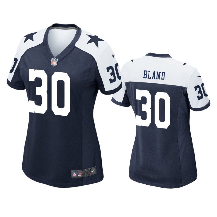 women daron bland cowboys alternate game navy jersey