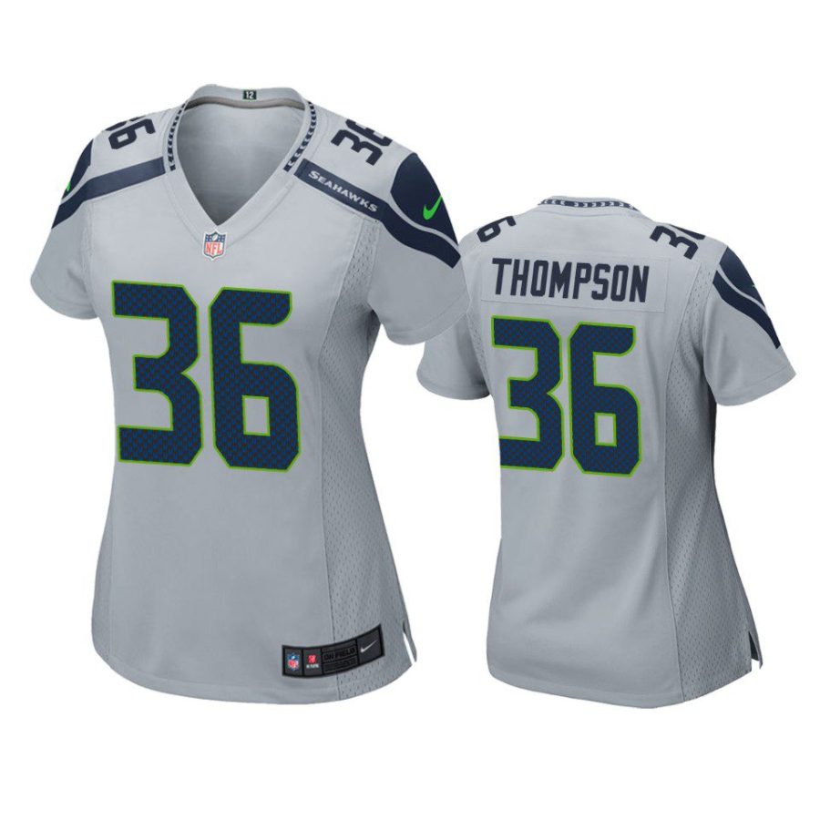 women darwin thompson seahawks game gray jersey