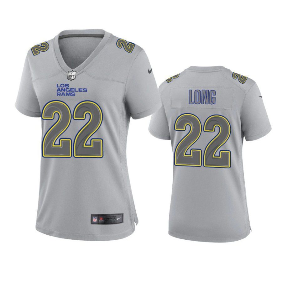 women david long rams gray atmosphere fashion game jersey