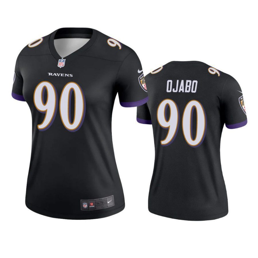 women david ojabo ravens black legend jersey