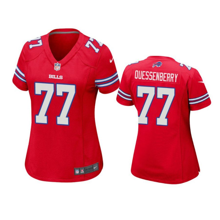 women david quessenberry bills red game jersey