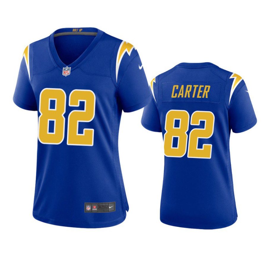 women deandre carter chargers alternate game royal jersey