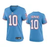 women deandre hopkins titans oilers throwback game light blue jersey