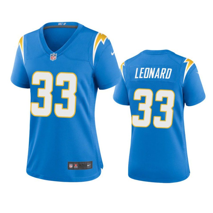 women deane leonard chargers game powder blue jersey