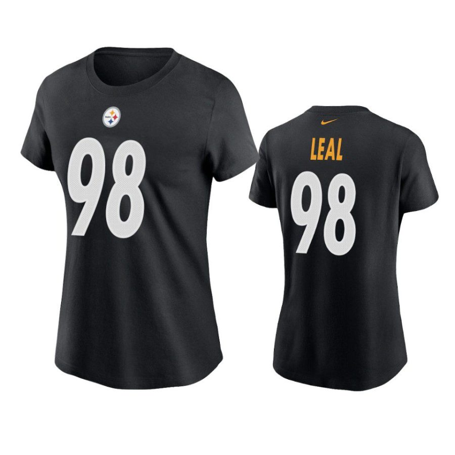 women demarvin leal steelers black 2022 nfl draft t shirt