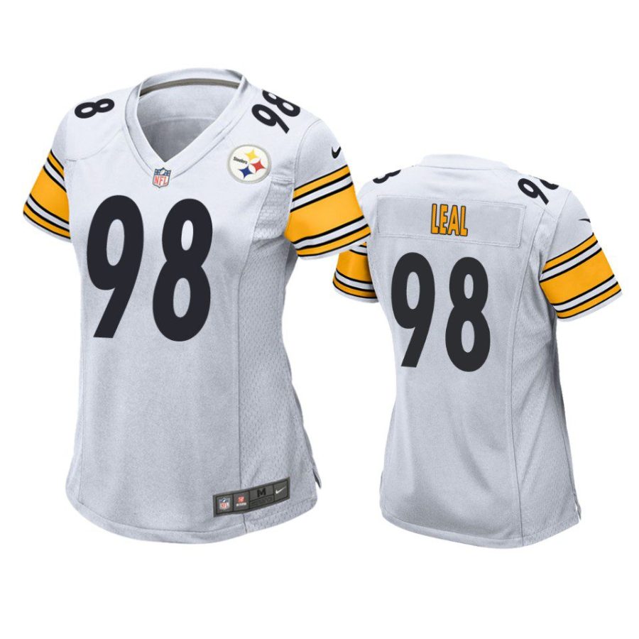 women demarvin leal steelers game white jersey