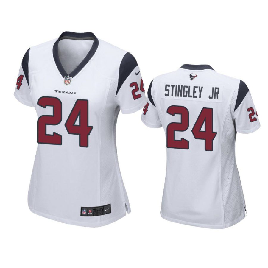 women derek stingley jr. texans game white jersey 0a