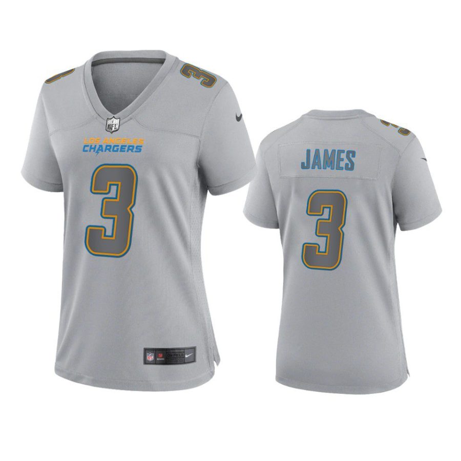 women derwin james chargers atmosphere fashion game gray jersey