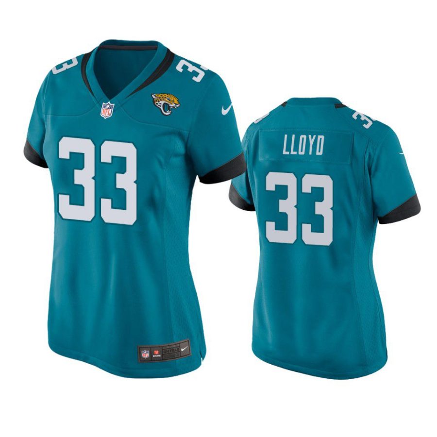 women devin lloyd jaguars game teal jersey