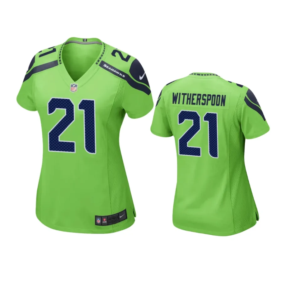 women devon witherspoon seahawks game neon green jersey