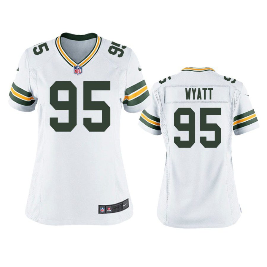 women devonte wyatt packers game white jersey