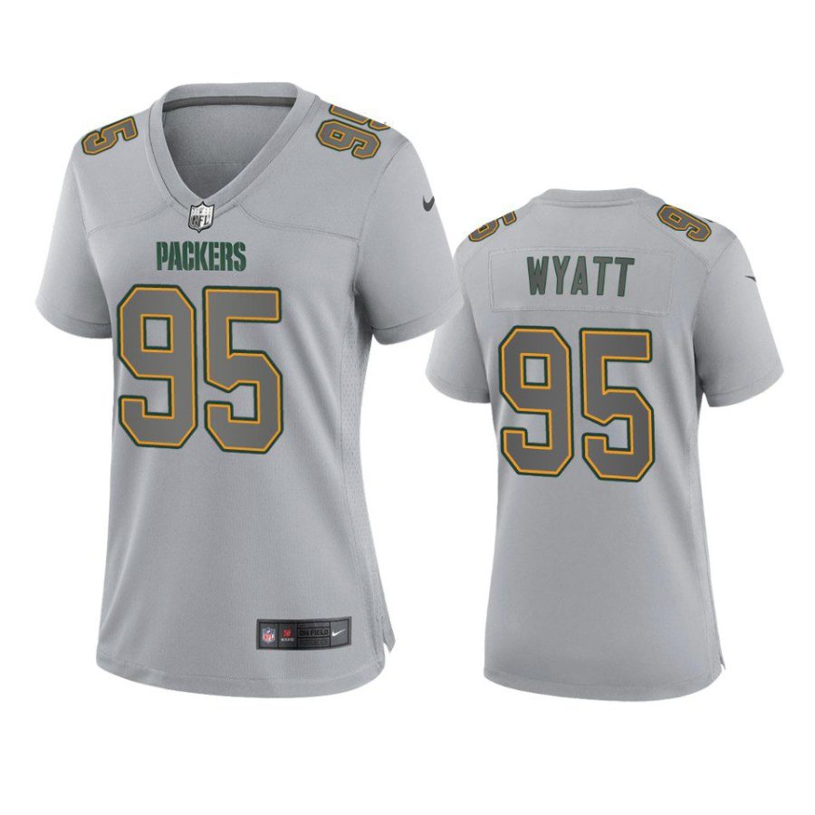 women devonte wyatt packers gray atmosphere fashion game jersey