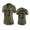 women dolphins austin jackson olive limited 2022 salute to service jersey