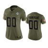 women dolphins custom olive limited 2022 salute to service jersey