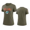 women dolphins olive 2022 salute to service legend t shirt