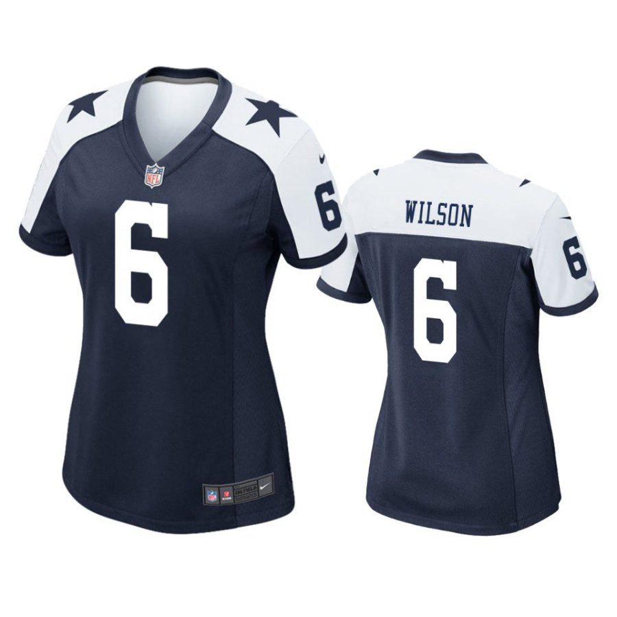 women donovan wilson cowboys alternate game navy jersey