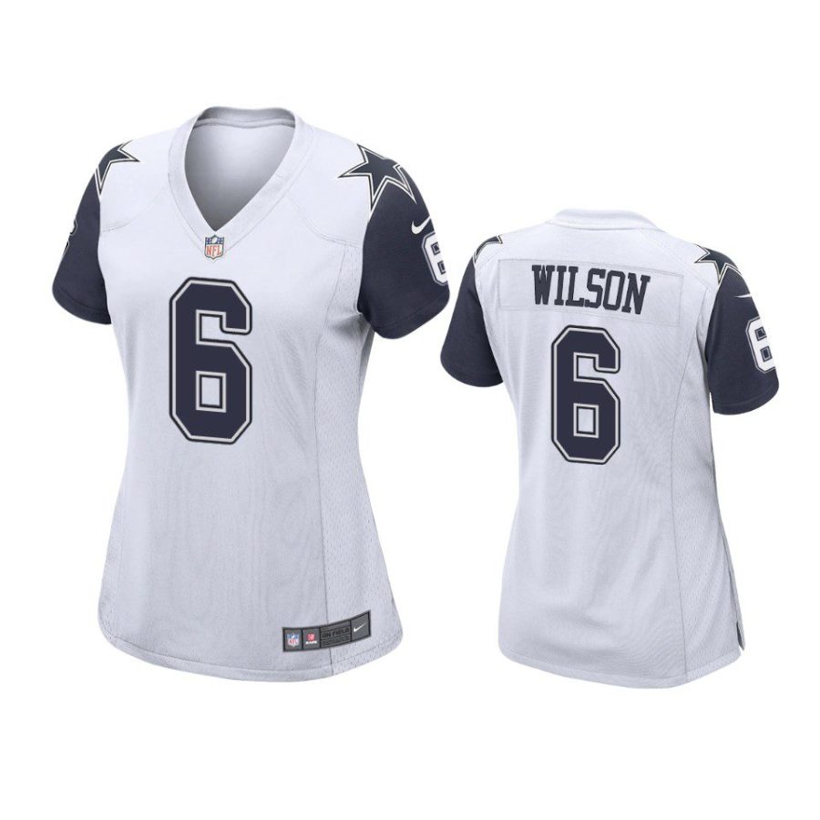 women donovan wilson cowboys alternate game white jersey