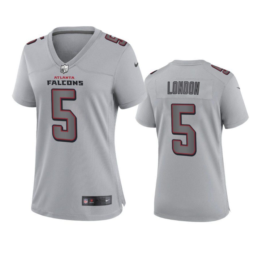 women drake london falcons atmosphere fashion game gray jersey