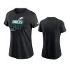 women eagles black 2022 nfc east division champions t shirt