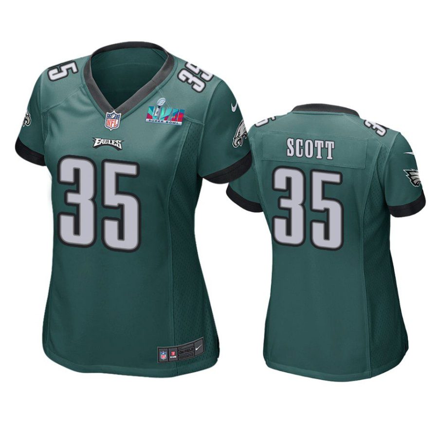 women eagles boston scott green super bowl lvii game jersey