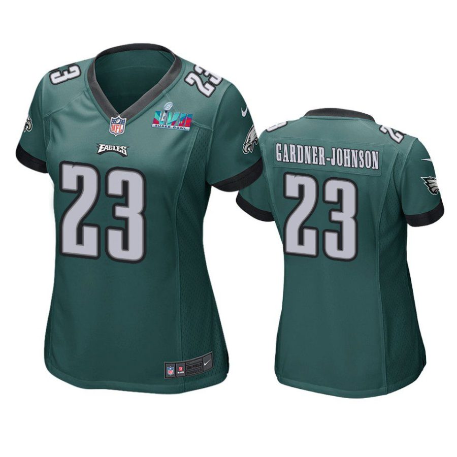 women eagles c.j. gardner johnson green super bowl lvii game jersey